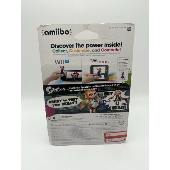 Brand New Inkling Girl Amiibo Splatoon Unopened In Packging 2015 Nib Nintendo - Picture 3 of 4